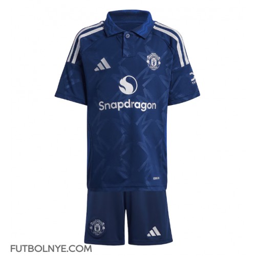 Camiseta Manchester United Visitante Equipación para niños 2024-25 manga corta (+ pantalones cortos)